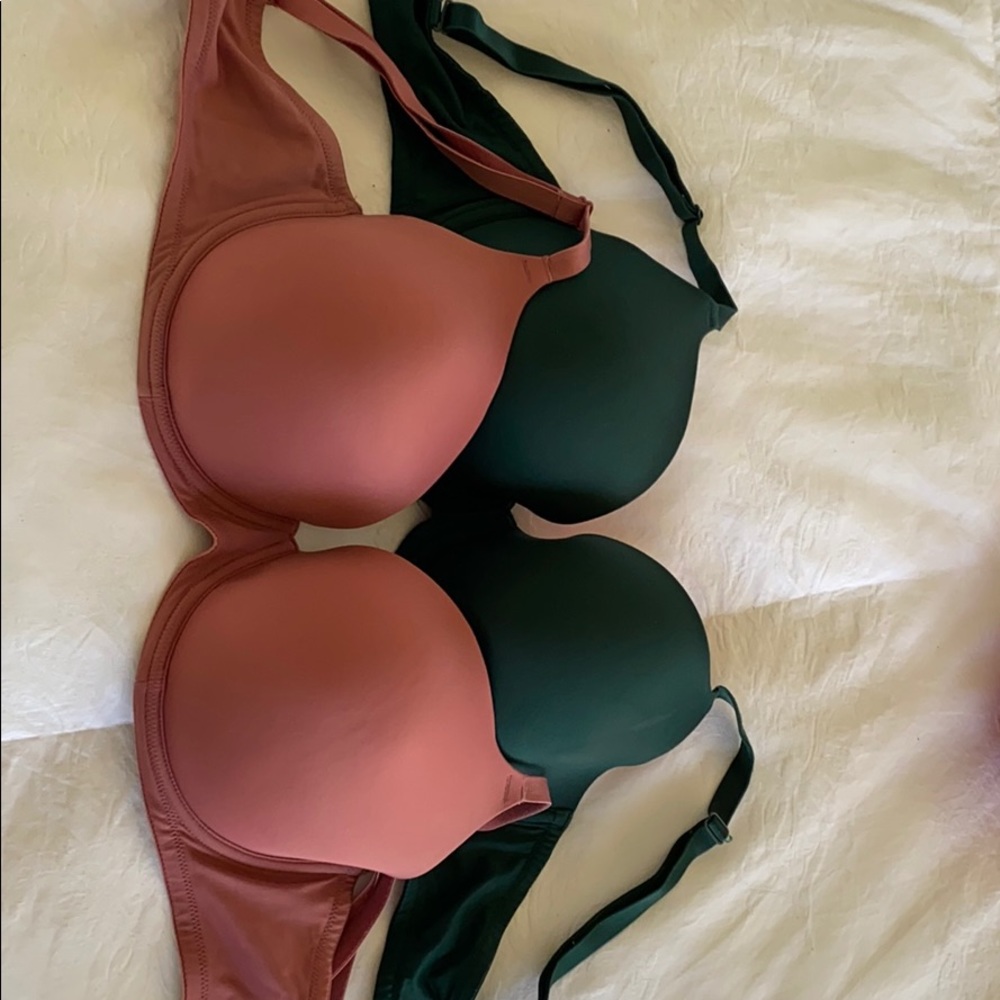 2 VS PINK Wear Everywhere Bras.